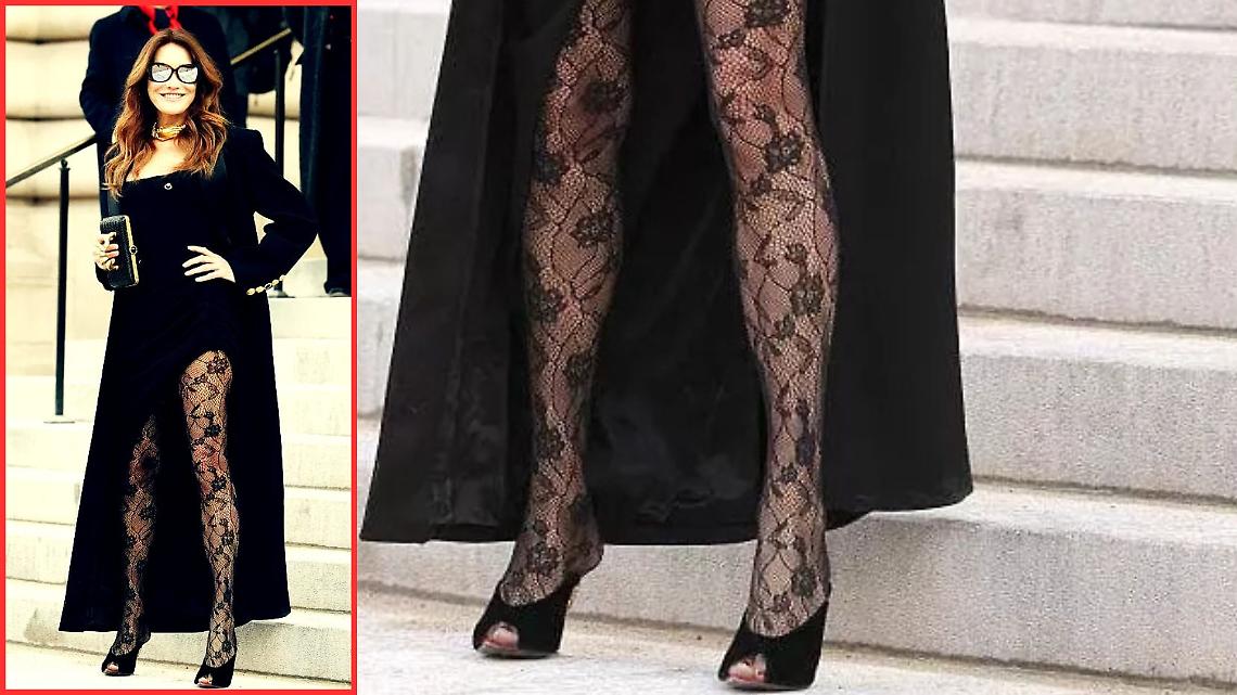 Carla Bruni incanta Parigi: l&rsquo;ex top model torinese ruba la scena alla prima di Schiaparelli