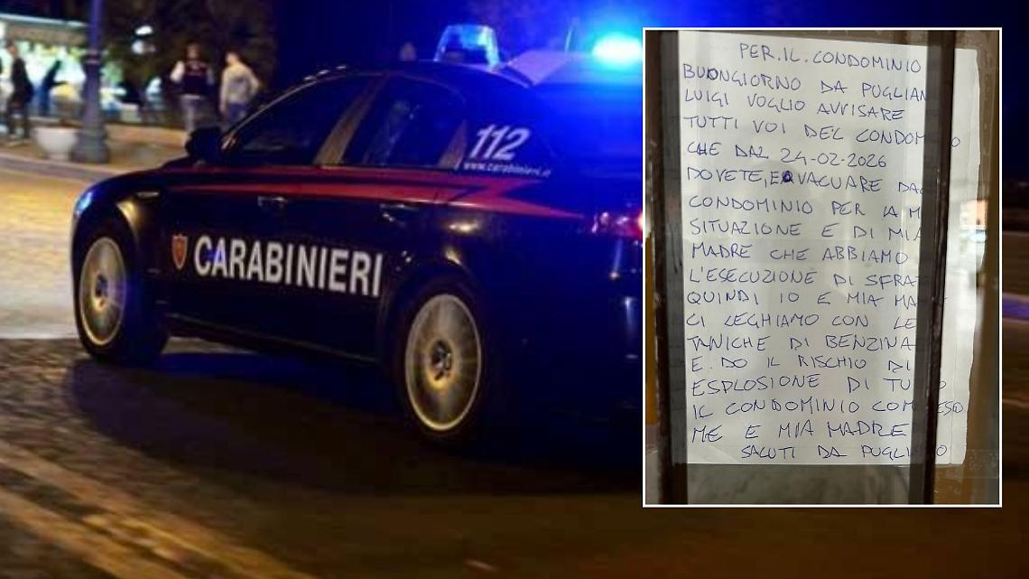 Lo sfrattano di casa e minaccia di far esplodere tutto il condominio: caos a Settimo Torinese