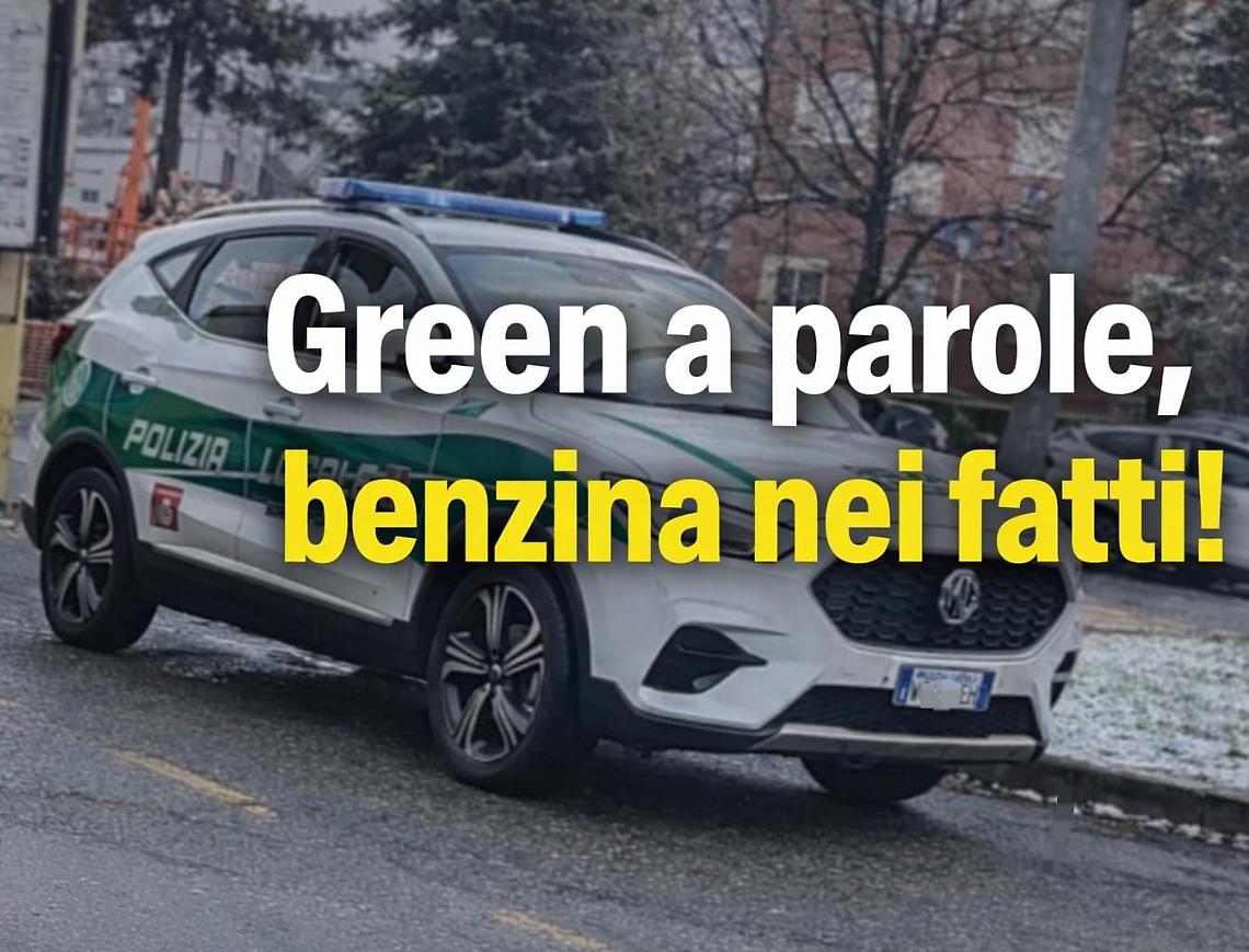 Green a parole, benzina nei fatti: la nuova auto dei vigili accende la polemica in citt&agrave;