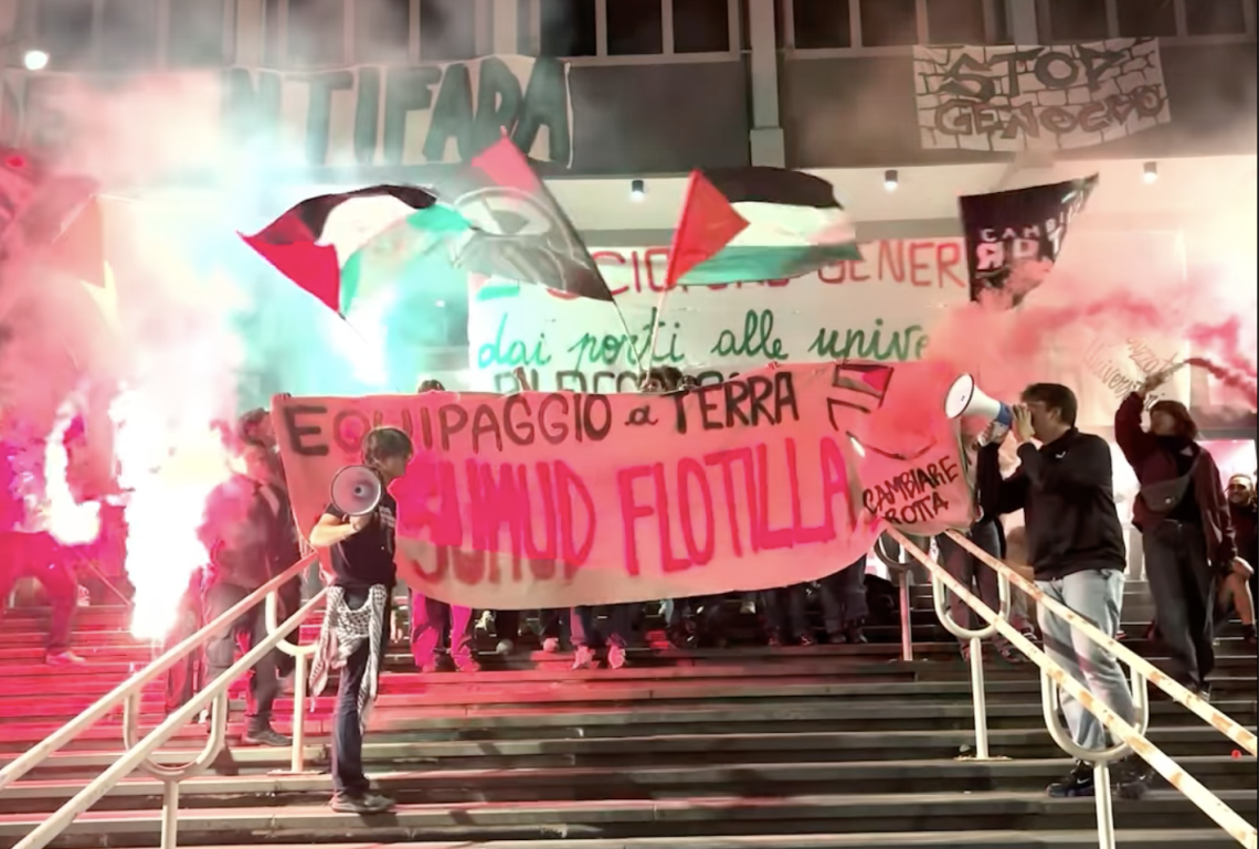 Palazzo Nuovo occupato a Torino lo scorso Ottobre