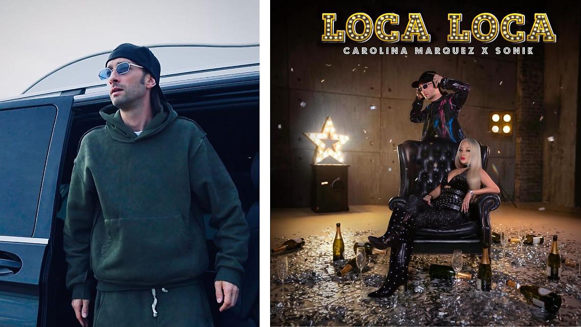 Simone Governali, in arte Sonik, e Carolina Marquez con cui ha lavorato al singolo "Loca Loca"