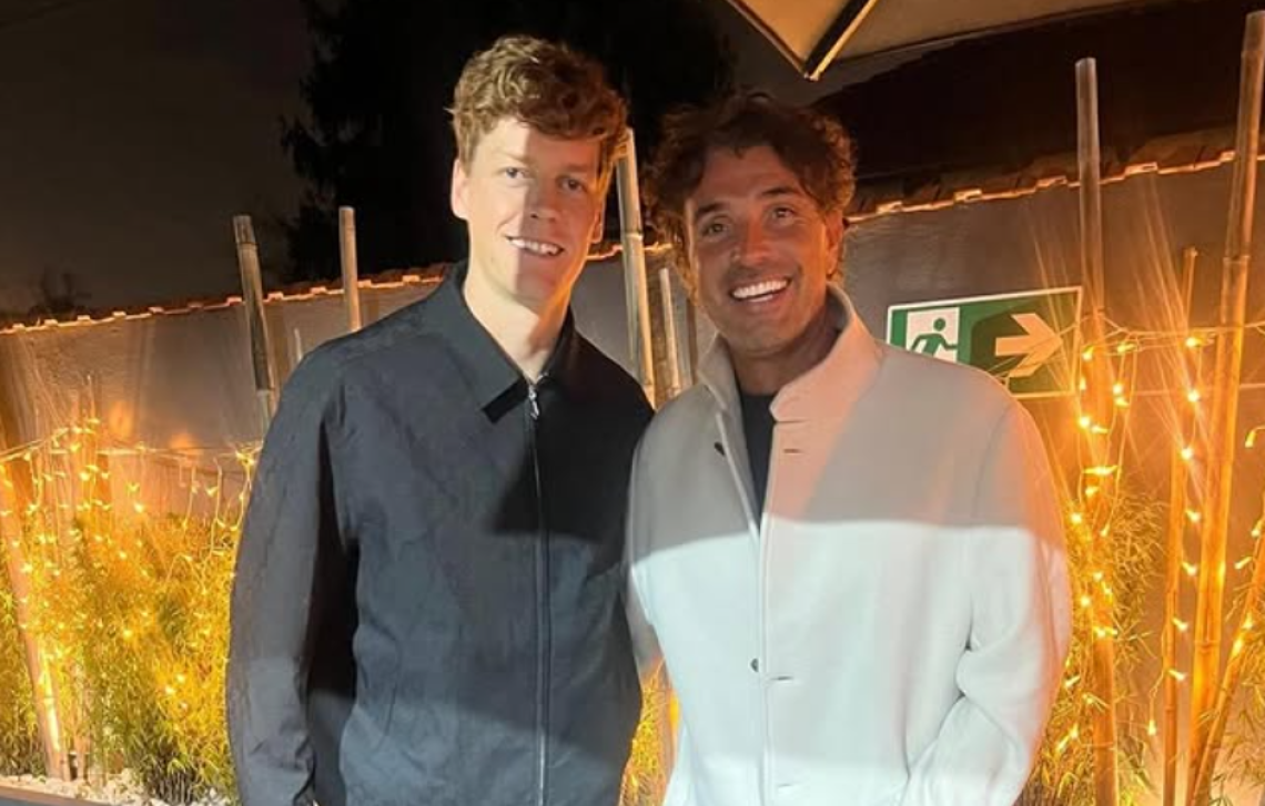 Sinner con Gianluca Angilella