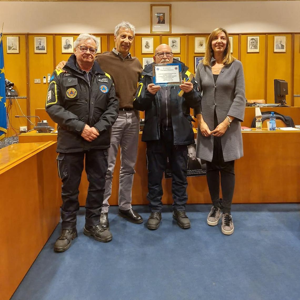 San Mauro saluta Luciano Dainese, storico volontario della Protezione Civile