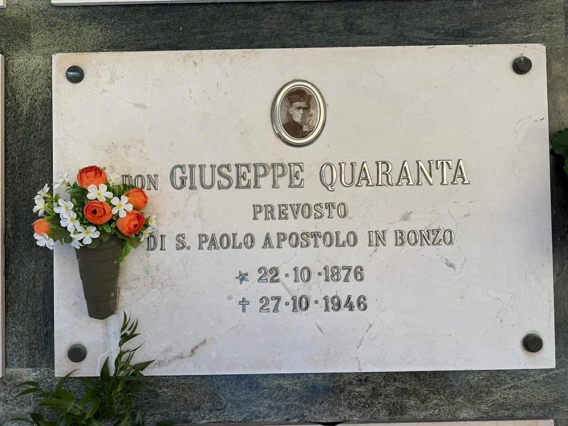 Groscavallo, a rischio le tombe di Don Quaranta e del pittore Sobrile