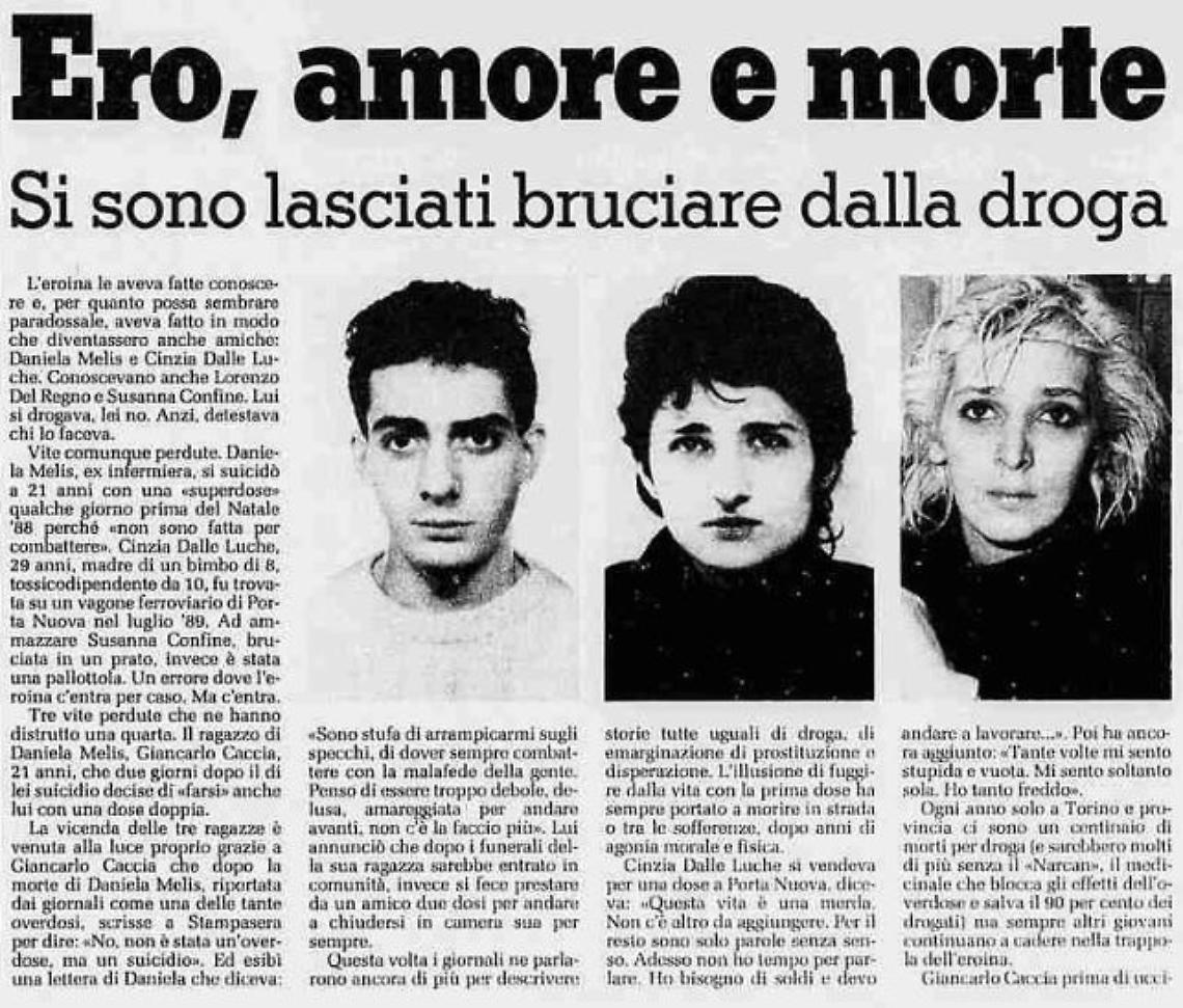 L&rsquo;ultima lettera di Daniela: amore, eroina e morte in via Ormea