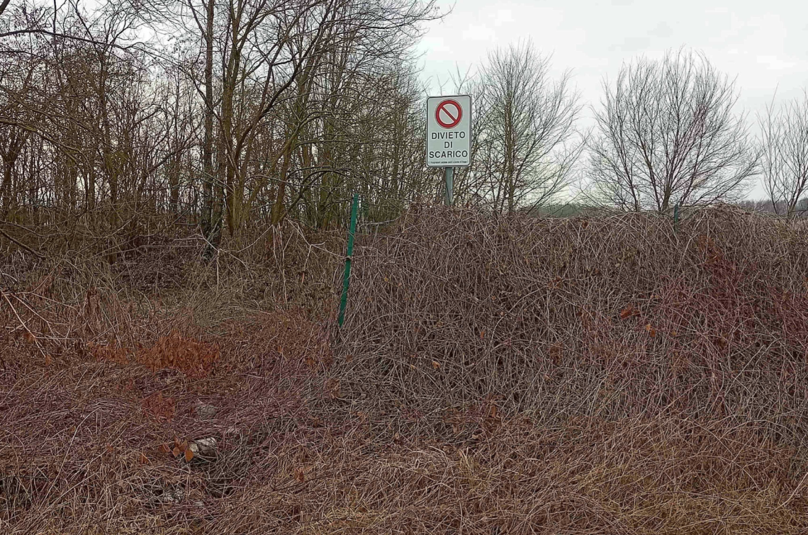 La zona delle presunte discariche abusive