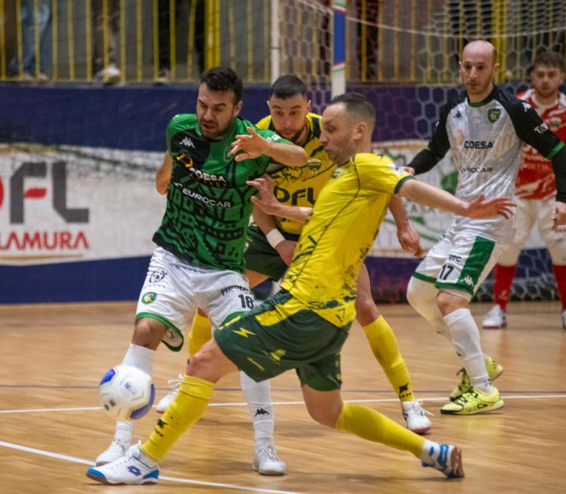 Una fase del match tra Sala Consilina e L84