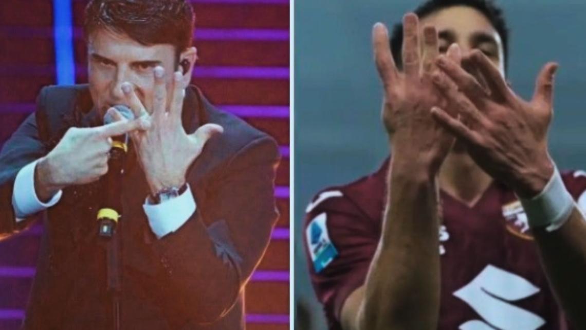 Sal Da Vinci e l'esultanza di Simeone per il gol