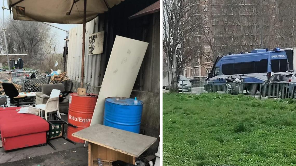 Torino, blitz al parco Sempione