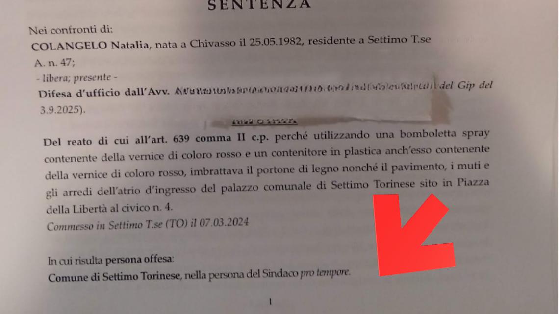 Niente condanna per la madre che ha perso il figlio... Ci scrive la sindaca Elena Piastra