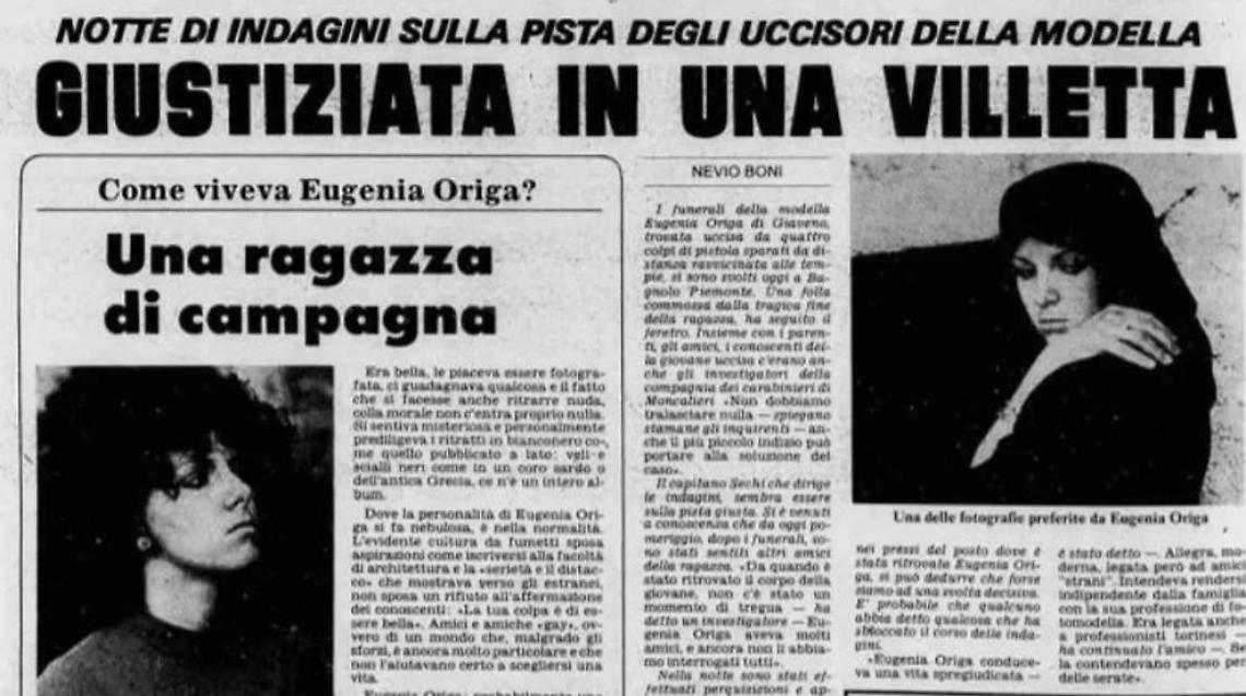 L'omicidio di Eugenia Origa.