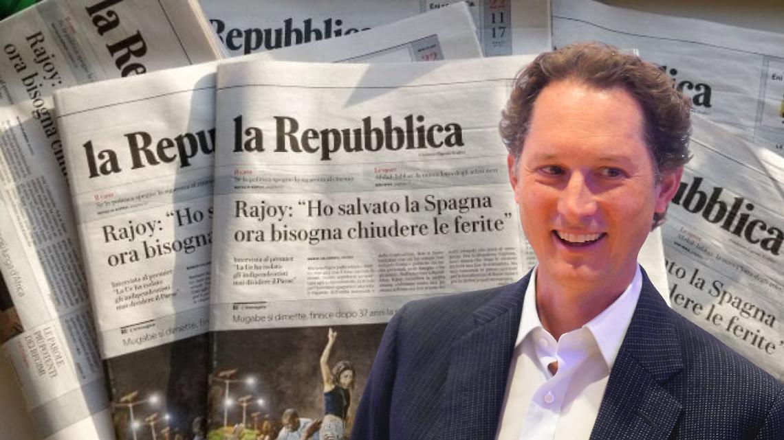 Gedi passa al gruppo Antenna: cambia propriet&agrave; Repubblica