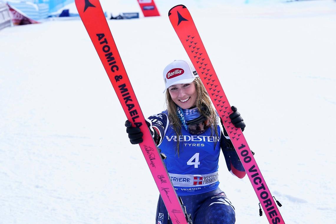 Shiffrin diventa leggenda anche nell&rsquo;acciaio: a Sestriere nasce il monumento delle 100 vittorie