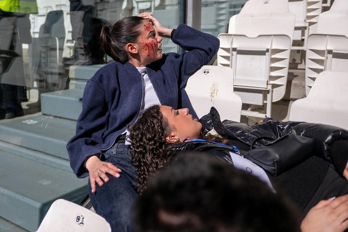 Le immagini sul posto