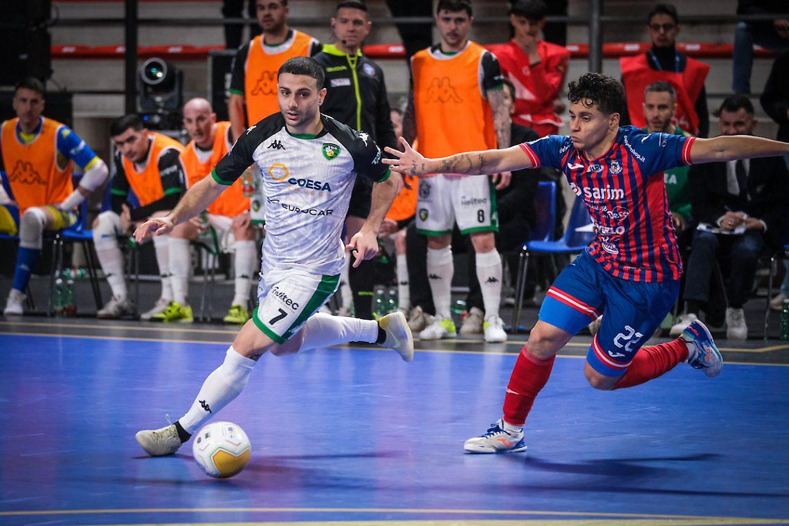 Una fase del match tra L84 e Feldi Eboli