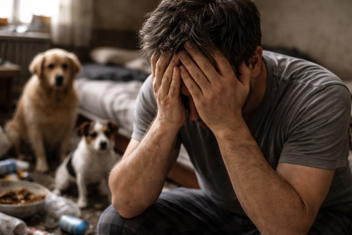 Gli portano via i cani e finisce a processo per maltrattamenti: ma era solo depresso