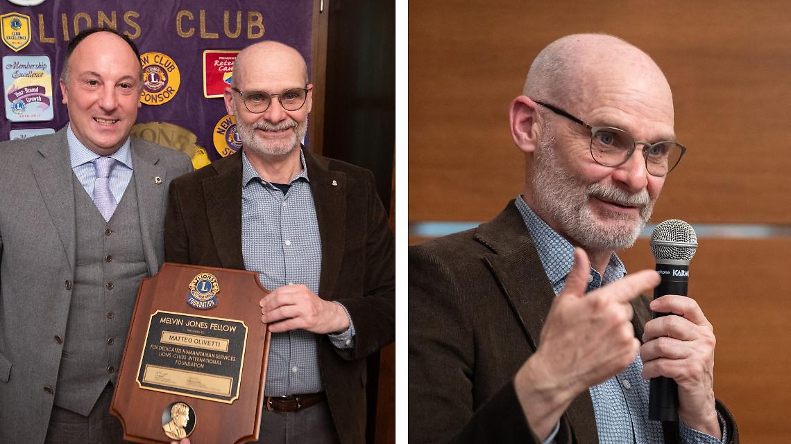 Matteo Olivetti premiato dai Lions: il Melvin Jones Fellow per l&rsquo;impegno nella memoria industriale