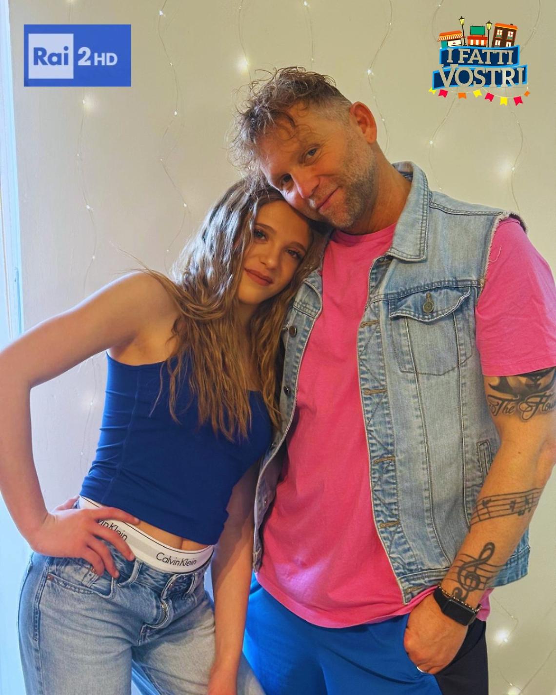 Naima e Devis Di Fiore su Rai Due: padre e figlia ospiti de "I Fatti Vostri"&nbsp;