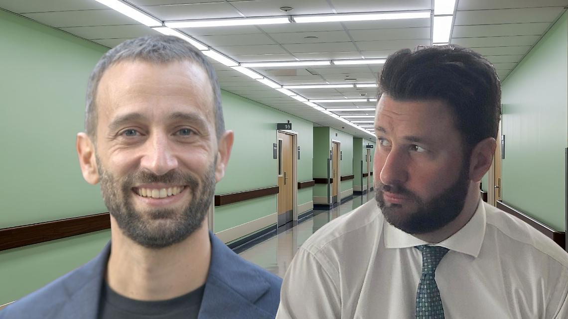 Il consigliere Pd Daniele Valle e l'assessore regionale Federico Riboldi