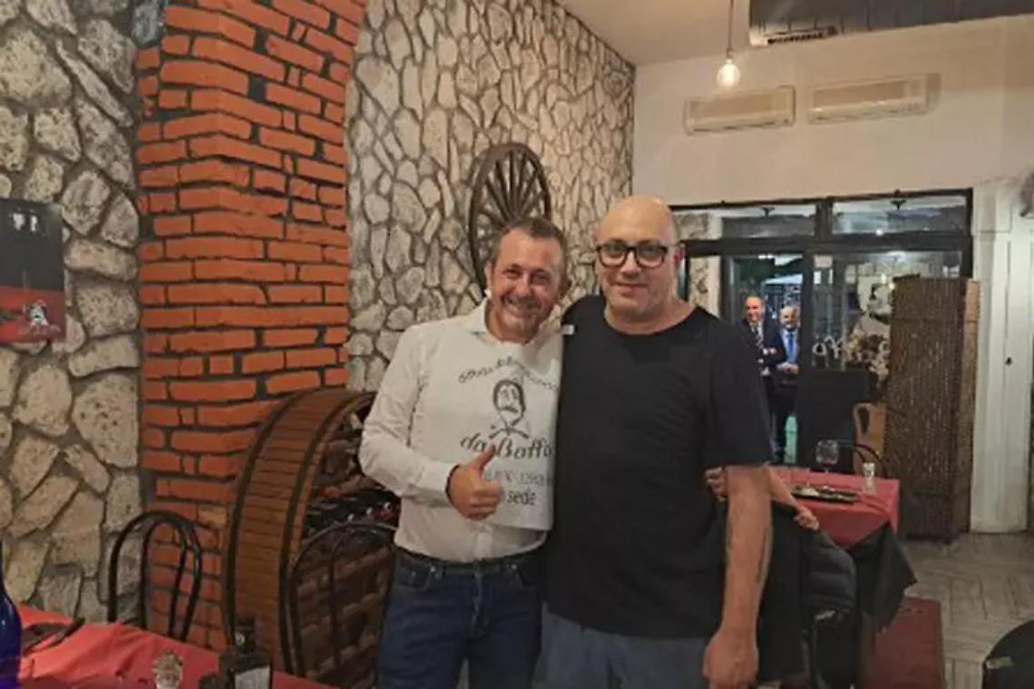  Andrea Delmastro (S) insieme a Mauro Caroccia