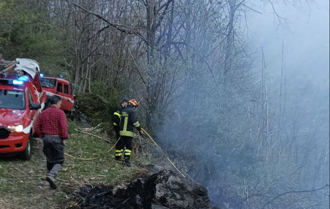Ancora fuoco nel Canavese