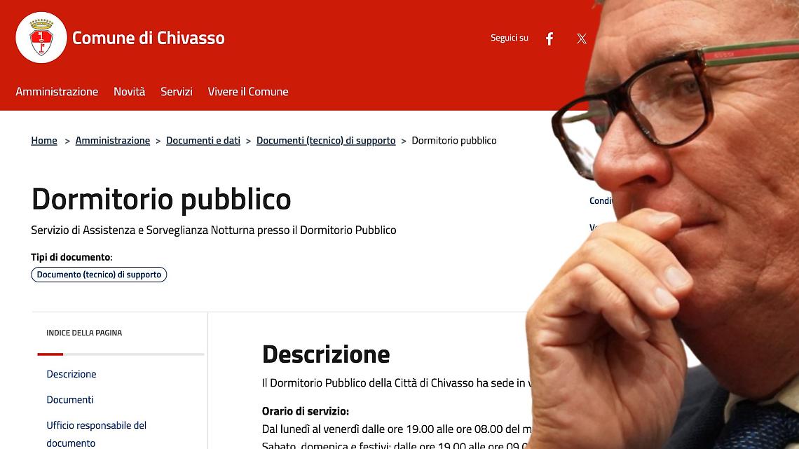 Dormitorio chiuso da 4 mesi, ma sul sito del Comune &egrave; ancora aperto