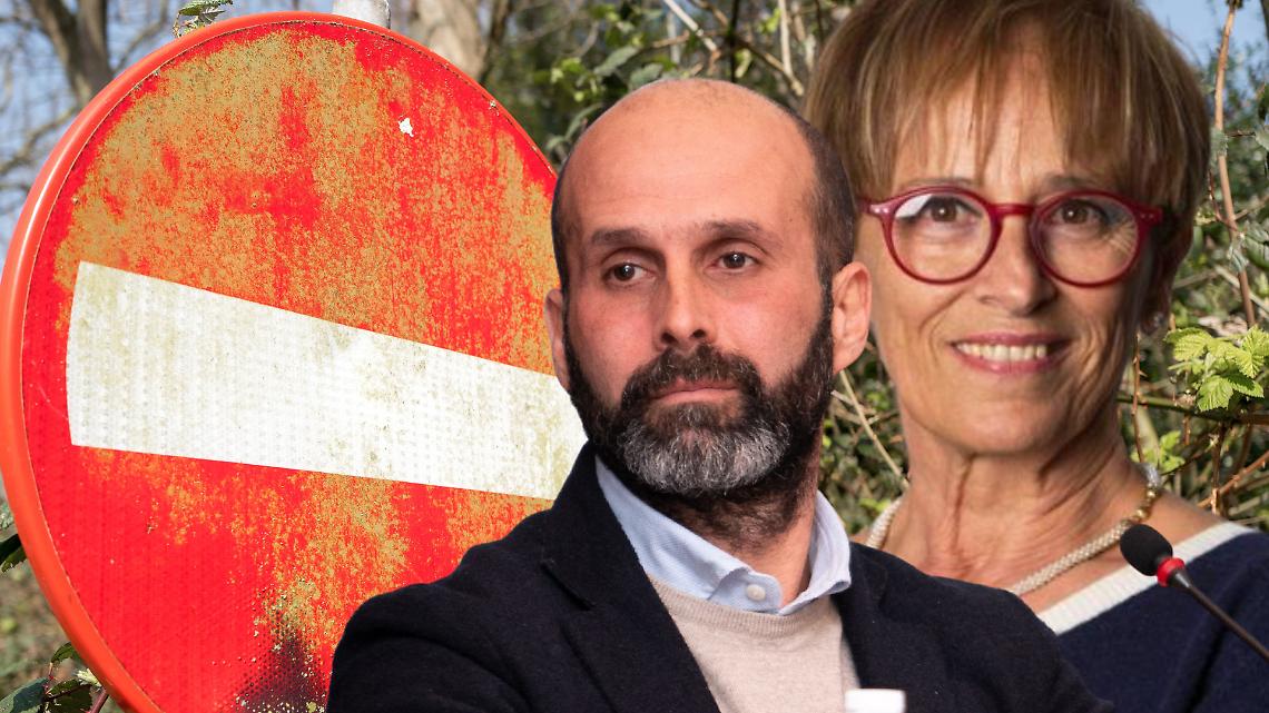 I sindaci di Albiano e Ivrea chiudono il ponte e spariscono. Famiglia abbandonata e isolata