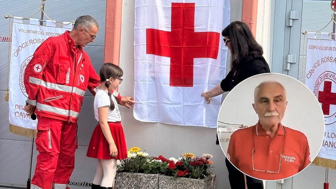 Il ricordo di Emilio Cosola diventa concreto: targa e nuovo mezzo per la Croce Rossa