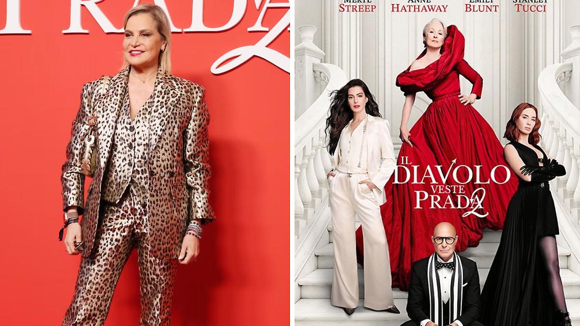 Simona Ventura &ldquo;ritorna&rdquo; sul red carpet: a Milano per la premi&egrave;re de Il Diavolo veste Prada 2