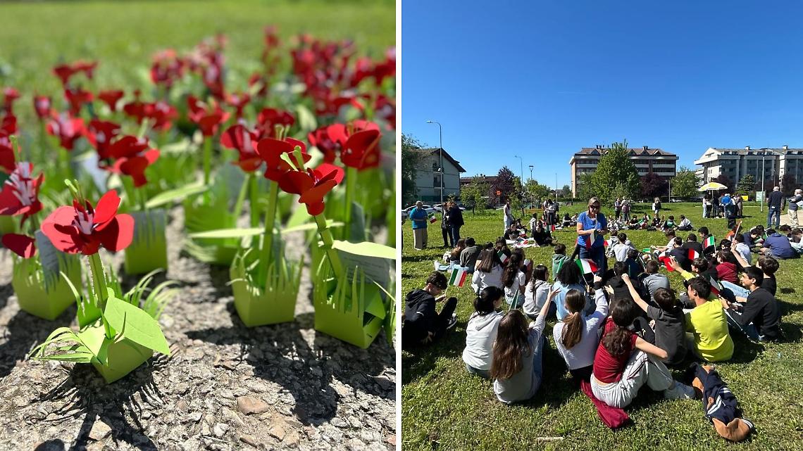 Mille papaveri per la Resistenza: a San Mauro il 25 aprile parte dalle scuole