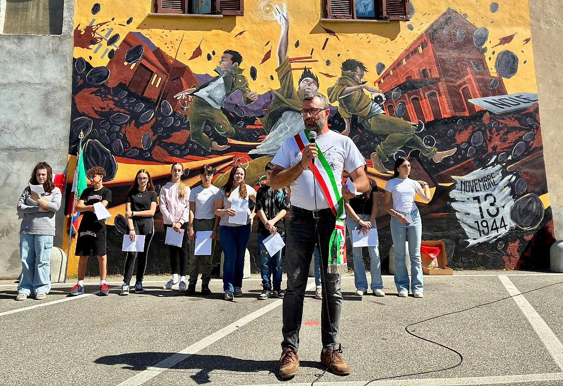 A Nole il murale dei Tre Partigiani torna a parlare alla citt&agrave;