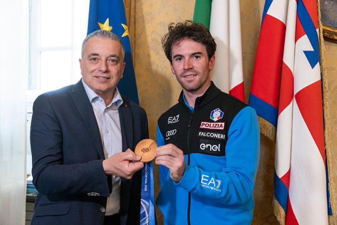 Il vicepresidente Graglia ha ricevuto il campione cuneese Carollo