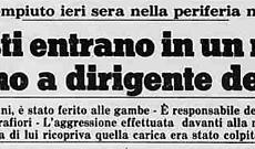 Accadde oggi - Le storie dimenticate della violenza quotidiana della Torino negli anni di piombo.