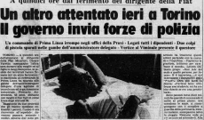 Due attentati in 15 ore. Prima Linea Gambizza Piercarlo Andreoletti.