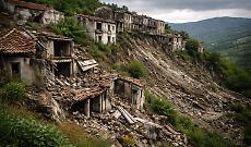 Villaggio abbandonato dopo frana 