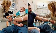  Meloni visita gli agenti feriti, Lorenzo (D) e Alessandro (S