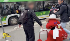 Gabibbo aggredito a Milano