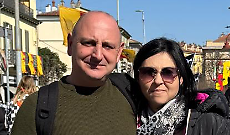 Durante il Carnevale di Ivrea