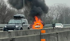 Foto di Tommaso Vinesi, pubblicate su Facebook nel gruppo &ldquo;Tangenziale di Torino Nord e Sud Info Traffico&rdquo;.