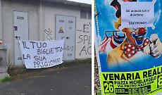La protesta contro il circo Medini a Venaria Reale