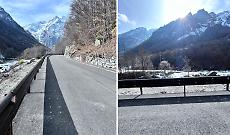 Allargato e messo in sicurezza un tratto della provinciale 33 a Groscavallo