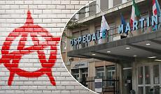 Blitz anarchico all&rsquo;ospedale Martini: volantini contro il Cpr nella mensa