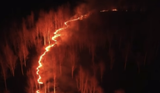 Incendio alla Vauda sotto controllo ma il pericolo resta: vento fino a 100 km/h