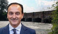 Erosione minaccia il ponte sul Canale Cavour: Cirio corre ai ripari. La Regione mette sul tavolo 320 mila euro