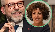 Il sindaco Luca Torella e la consigliera Sabrina Maschio