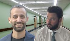 Il consigliere Pd Daniele Valle e l'assessore regionale Federico Riboldi