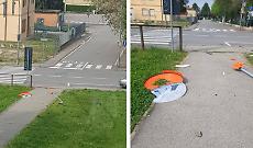 Auto centra lo specchio e lo distrugge: incidente all&rsquo;incrocio di corso Galileo Ferraris. Scoppia la polemica