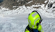 Scialpinista precipita per 150 metri sul Marguareis, recuperato in elicottero