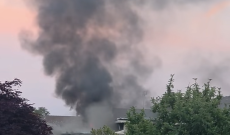 Cafasse, incendio devasta un&rsquo;officina meccanica (FOTO&VIDEO)