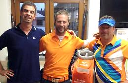 L'attore Montrucchio fa visita al Golf Club Settimo